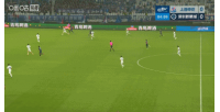 新鵬城客場1-0領先申花！周定洋射門被封堵，阿代米跟進破門