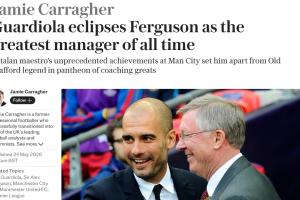 卡拉格：瓜迪奧拉超越了弗格森，是歷史上最偉大的足球教練