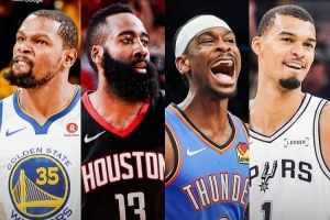 NBA官方預(yù)熱西決天王山：上一次西決2-2還是18年火箭VS勇士！