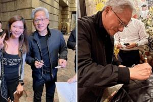 臺灣偶遇黃仁勛！粉絲搶買單 大佬回應(yīng)：我比較有錢