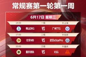 KPL夏季賽首輪賽程公布：揭幕戰DRG對陣TTG，7月3日紅狼大戰