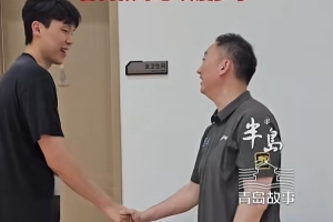 重回故地！楊瀚森時隔一年回青島立即投入訓練 劉維偉感嘆瘦好多